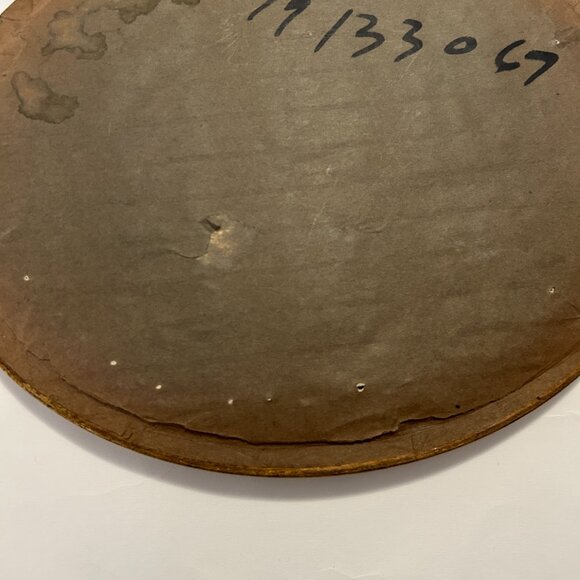 Vintage Gold Framed Oval Needlepoint Flowers Florals Bouquet Cottagecore country - Picture 11 of 13